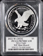 2022-W (2024) Silver Eagle PCGS PR70DCAM Damstra Signed