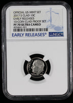 2017-S Proof Roosevelt Dime 10c NGC PF70 UCAM Ultra Cameo