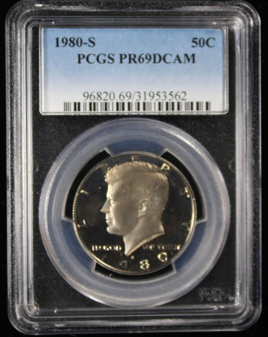 1980-S Kennedy Proof Half Dollar 50c PCGS PR69 Deep Cameo