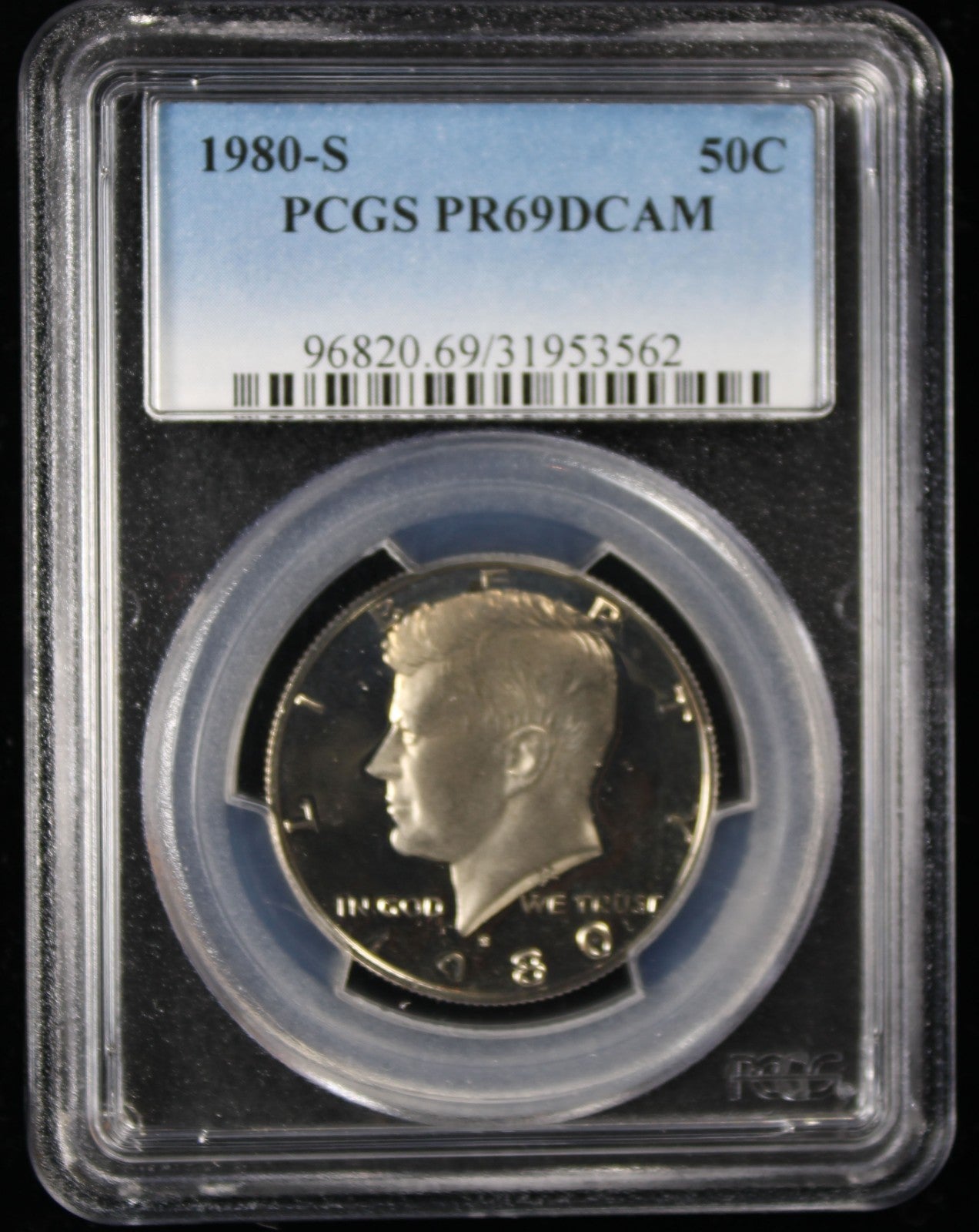 1980-S Kennedy Proof Half Dollar 50c PCGS PR69 Deep Cameo