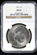1971 Eisenhower Clad Dollar $1 NGC MS66