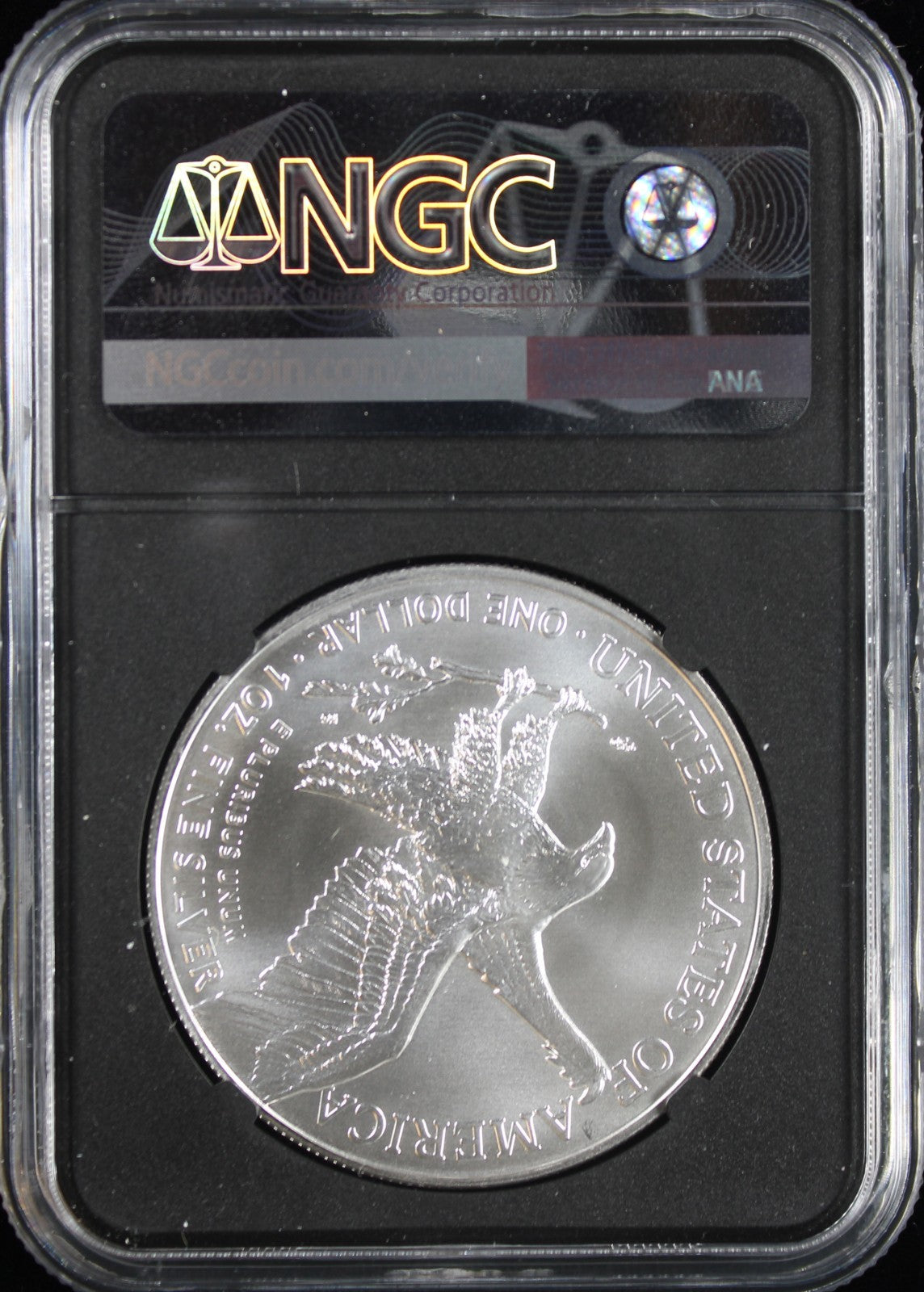2022 Silver Eagle NGC MS70 Guadioso Signed First Day of Issue