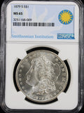 1879-S $1 Morgan NGC MS65 Smithsonian Institution Label