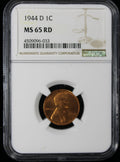 1944-D Wheat Lincoln Cent 1c NGC MS65 RD