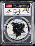 2024-S $1 Peace Reverse PF70 PCGS Advanced Release Emily Damstra Signature