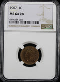 1907 1c NGC MS64RB