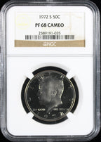 1972-S Kennedy Proof Half Dollar 50c NGC PR68 Cameo