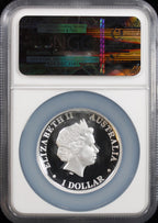 2010 Australia $1 Silver High Relief NGC PF70 Ultra Cameo First 1000 Struck