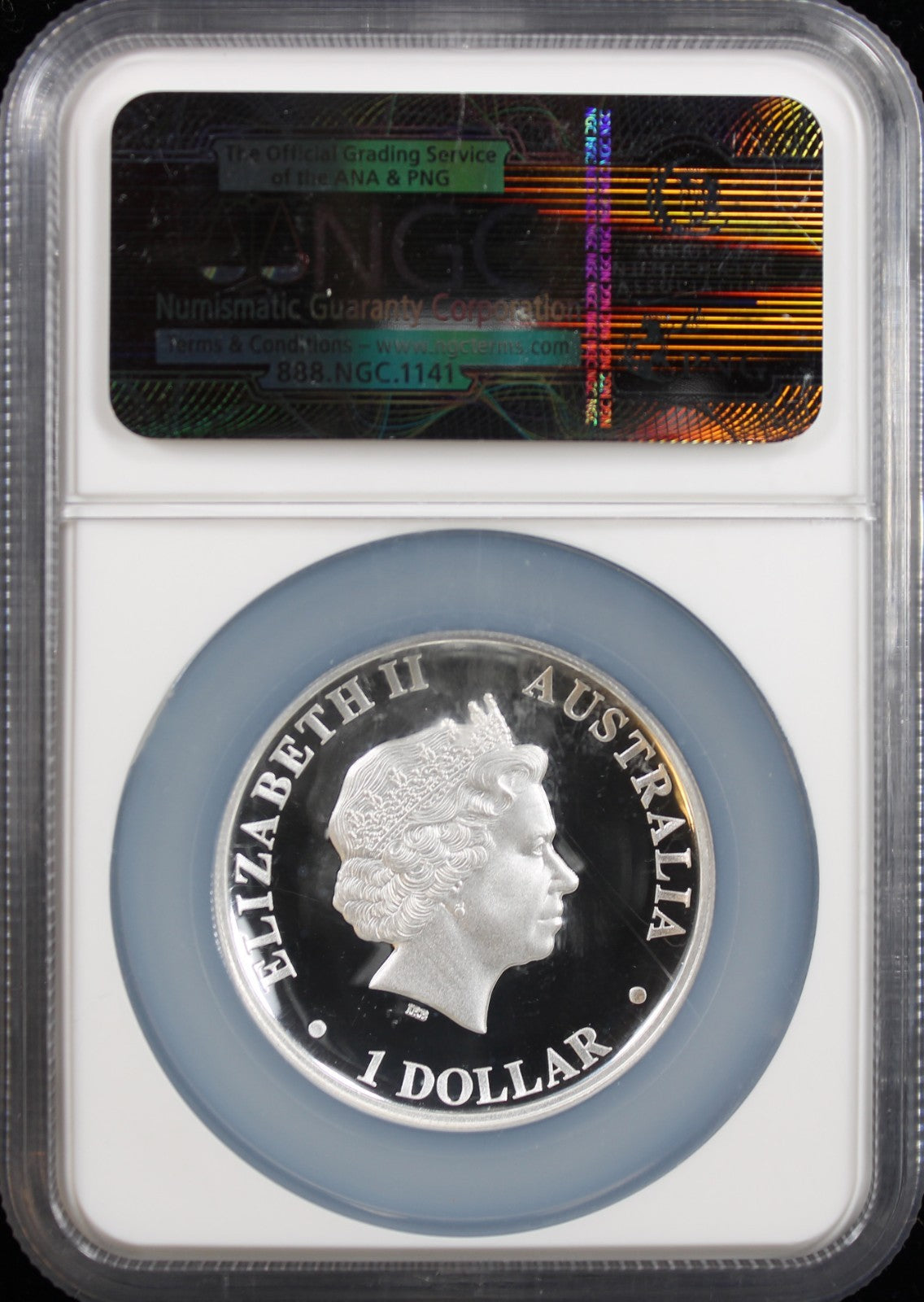 2010 Australia $1 Silver High Relief NGC PF70 Ultra Cameo First 1000 Struck
