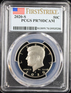 2020-S Kennedy Half Dollar 50c PCGS PR70DCAM First Strike