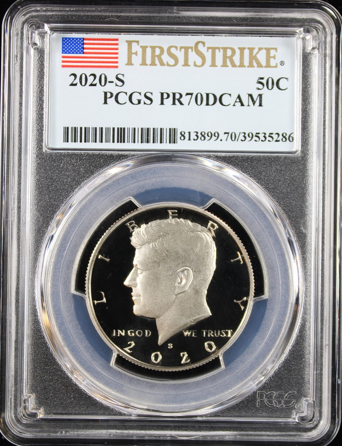 2020-S Kennedy Half Dollar 50c PCGS PR70DCAM First Strike
