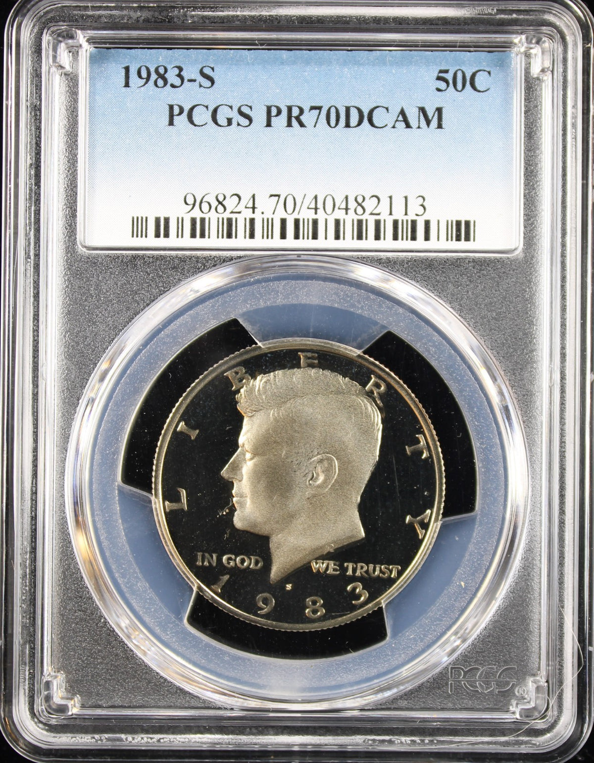 1983-S Kennedy Half Dollar 50c PCGS PR70DCAM