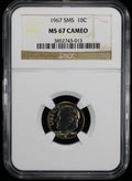 1967  Roosevelt Dime 10c NGC  MS67 Cameo SMS Special Mint Set