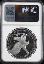 2025-W Silver Eagle NGC PF70UCAM Guadioso Signed Advance Releases