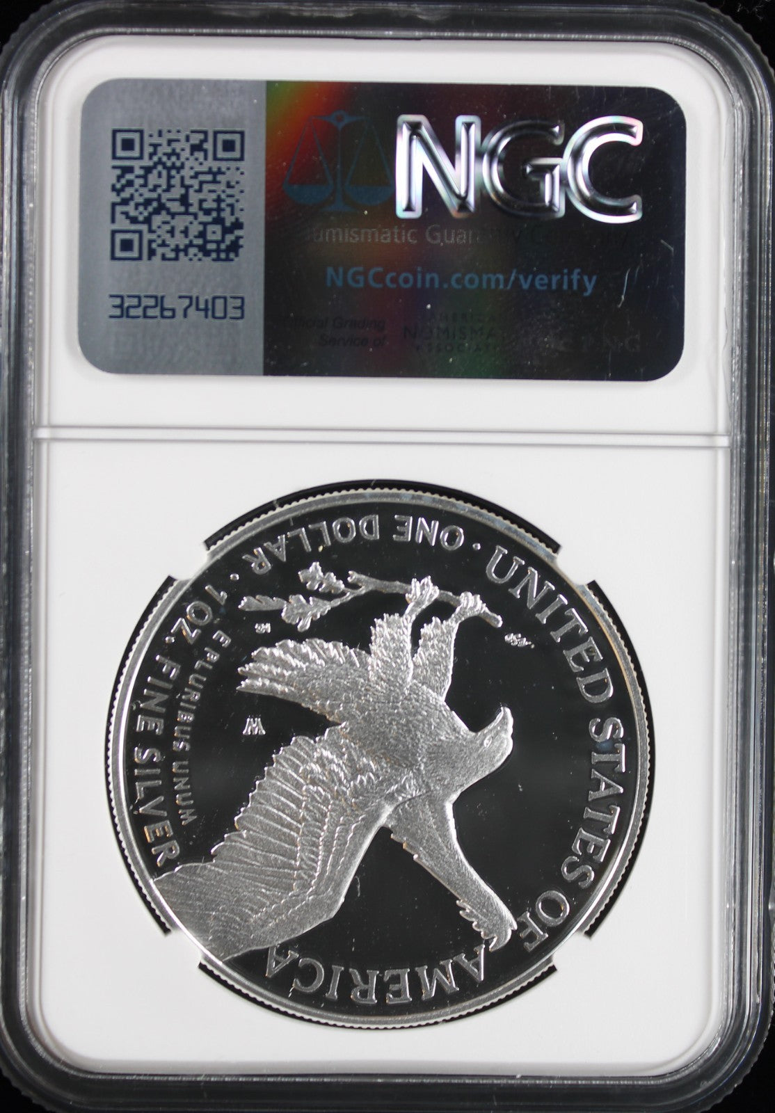 2025-W Silver Eagle NGC PF70UCAM Guadioso Signed Advance Releases