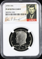 1978-S Kennedy Proof Half Dollar 50c PCGS PR69 Ultra Cameo