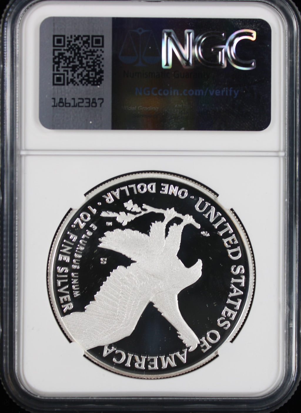 2023-S Silver Eagle NGC PR70UCAM Guadisoso Signed Advance Releases