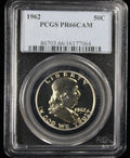 1962 Franklin Proof Half Dollar 50c PCGS PR66CAM Cameo