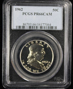 1962 Franklin Proof Half Dollar 50c PCGS PR66CAM Cameo