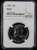 1962 Franklin Proof Half Dollar 50c NGC PR67