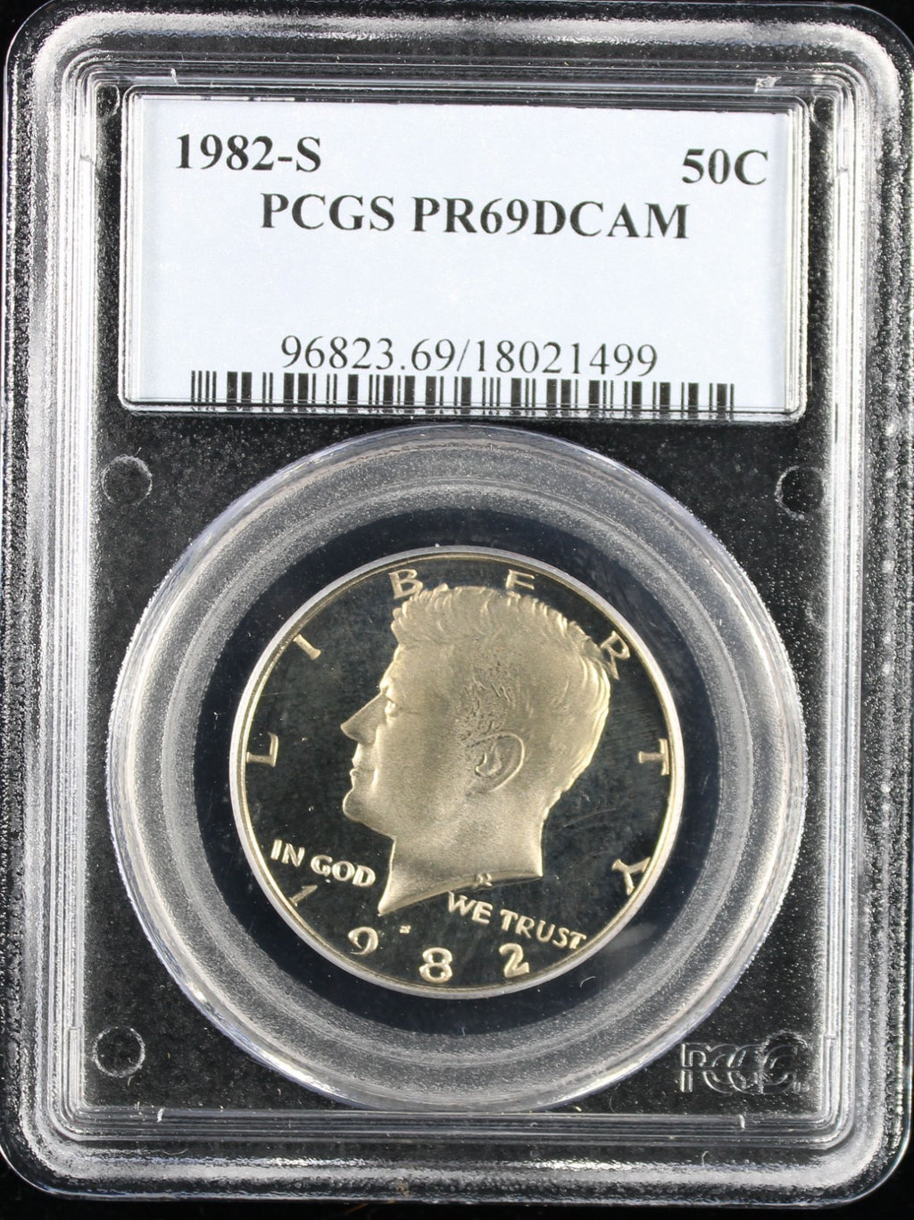 1982-S Kennedy Proof Half Dollar 50c PCGS PR69 Deep Cameo