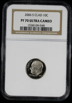 2006-S Proof Roosevelt Dime 10c NGC PF70 UCAM Ultra Cameo