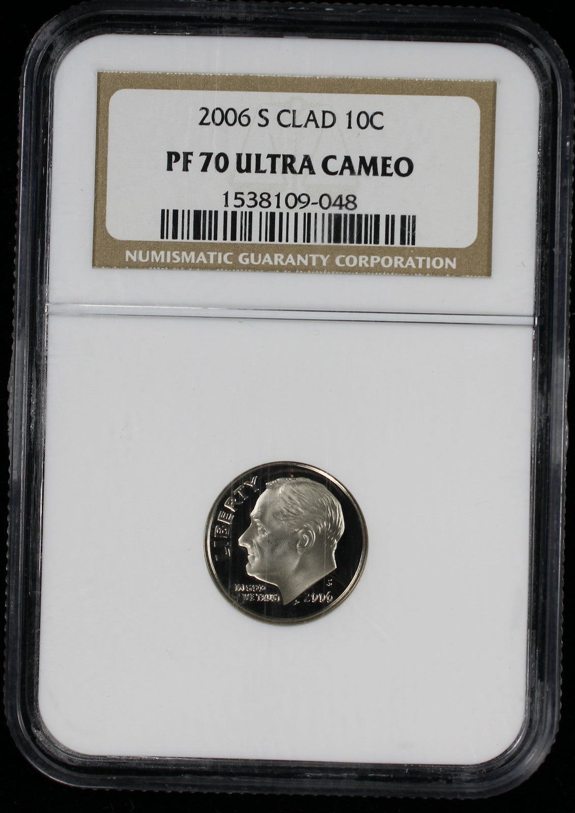 2006-S Proof Roosevelt Dime 10c NGC PF70 UCAM Ultra Cameo
