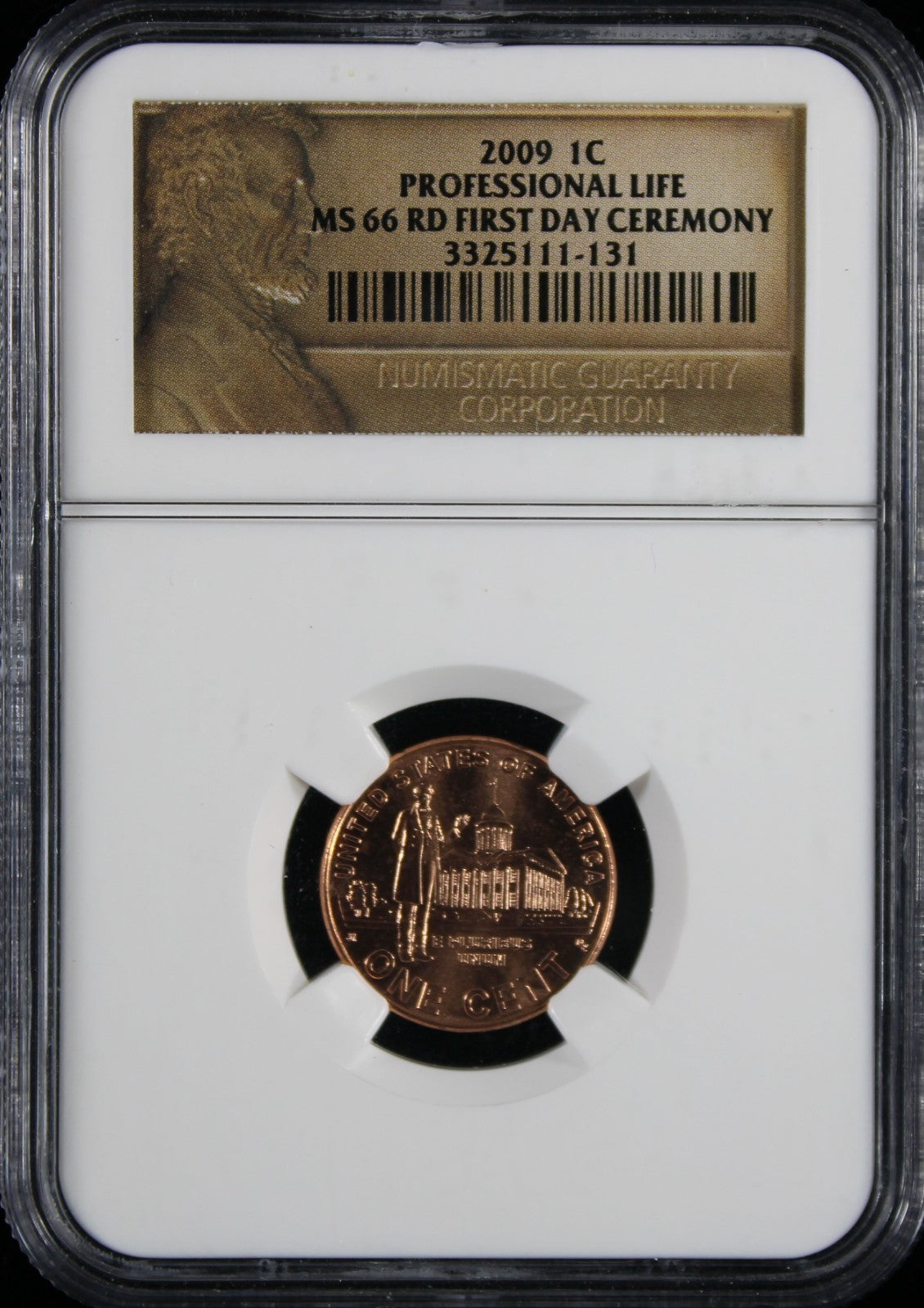 2009 Lincoln Cent 1c NGC MS66 RD Professional Life