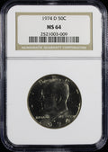 1974-D Kennedy Half Dollar 50c NGC MS64