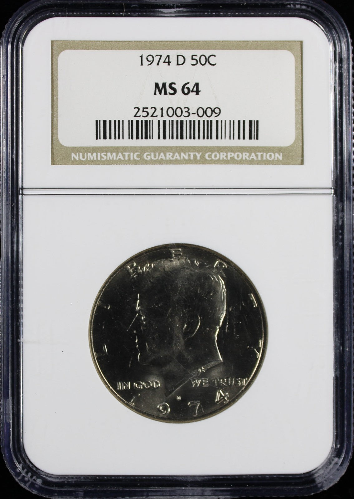 1974-D Kennedy Half Dollar 50c NGC MS64