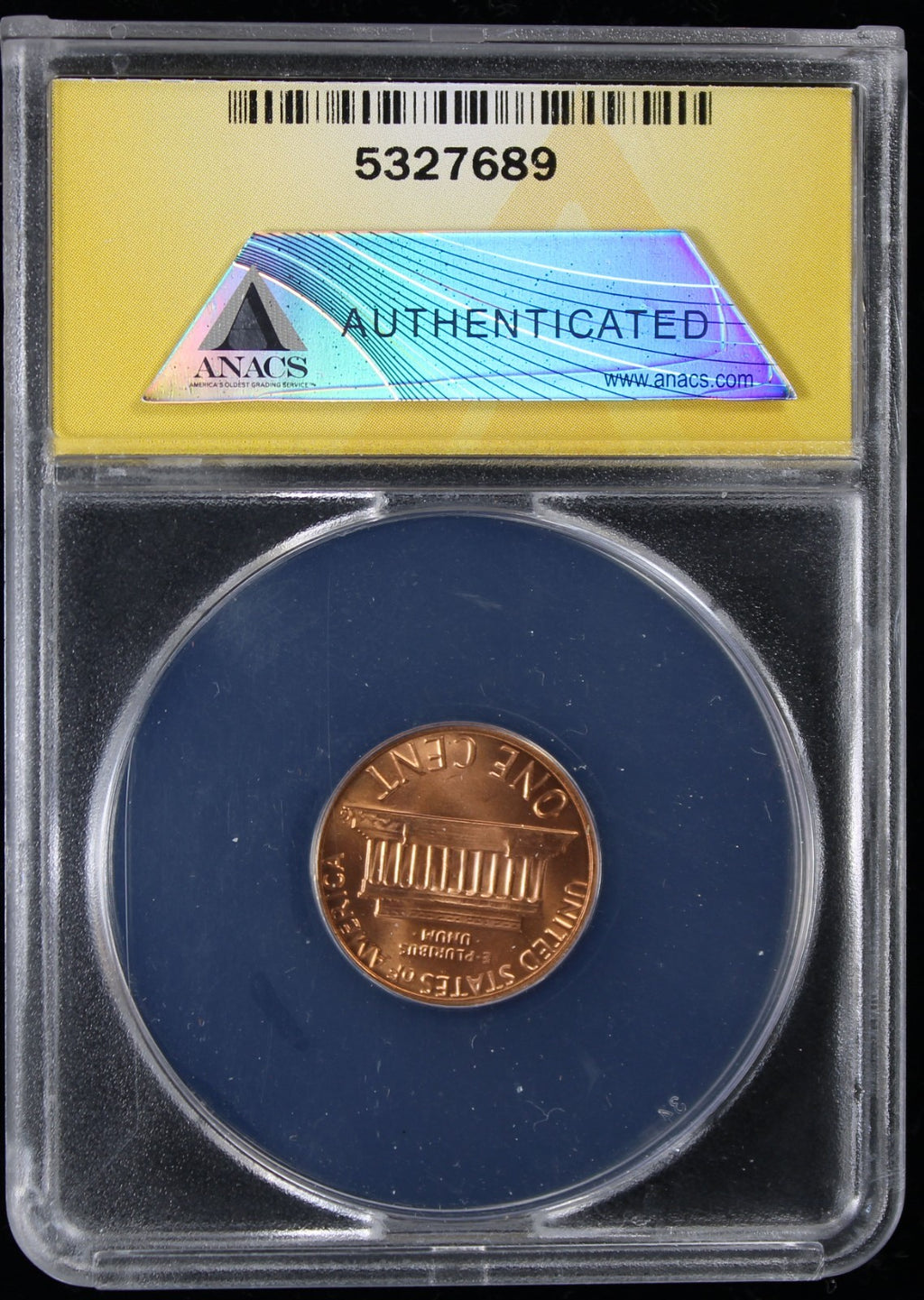 1982 Lincoln Cent 1c ANACS Zinc Large Date MS67 RD