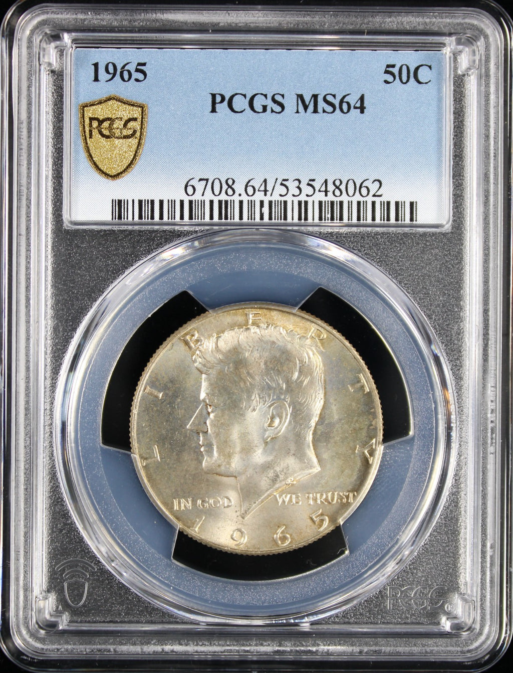 1965 Kennedy Half Dollar 50c PCGS MS64