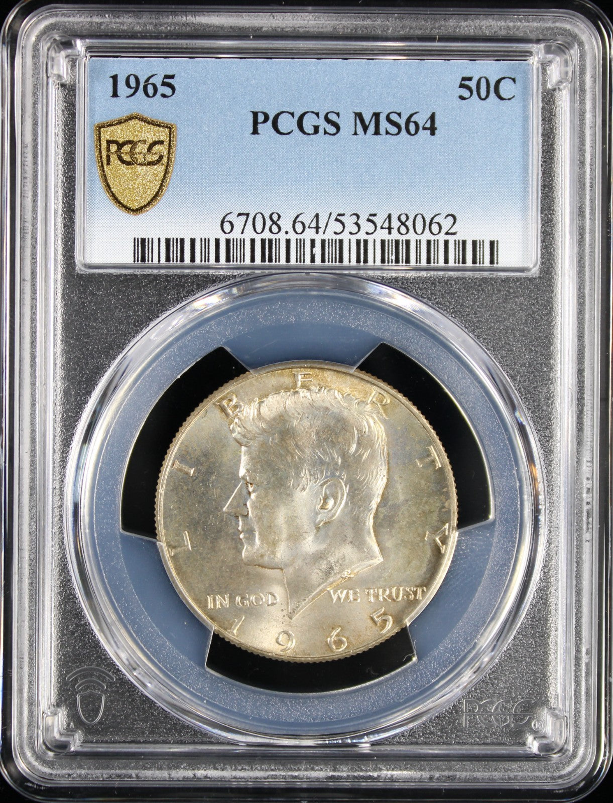 1965 Kennedy Half Dollar 50c PCGS MS64
