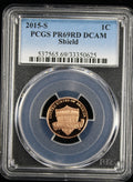 2015-S Proof Lincoln Cent 1c PCGS PR69 Rd RED Deep Cameo Lincoln Shield