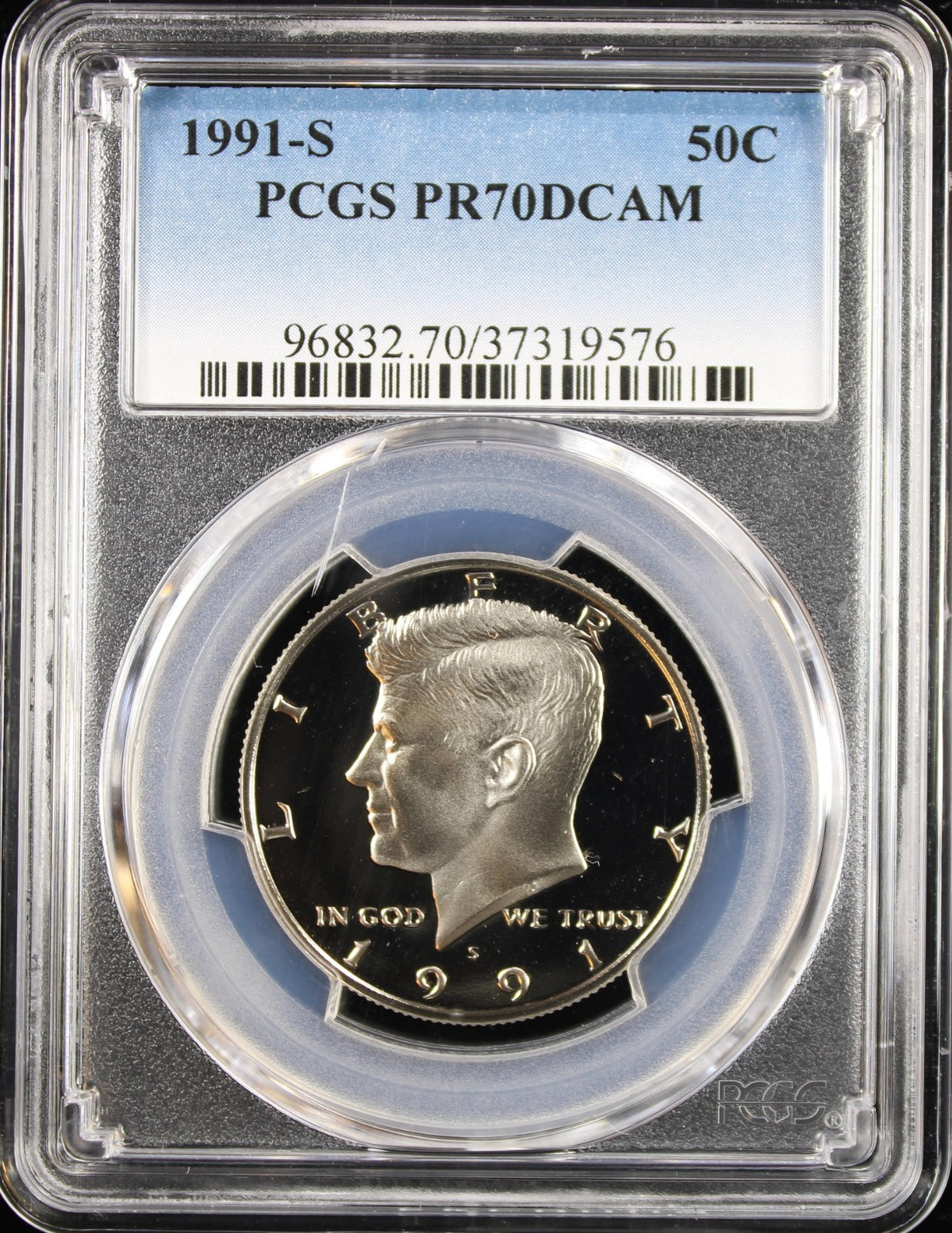 1991-S Kennedy Half Dollar 50c PCGS PR70DCAM