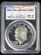 1974-S Eisenhower Silver Dollar $1 PCGS PR70 Deep Cameo