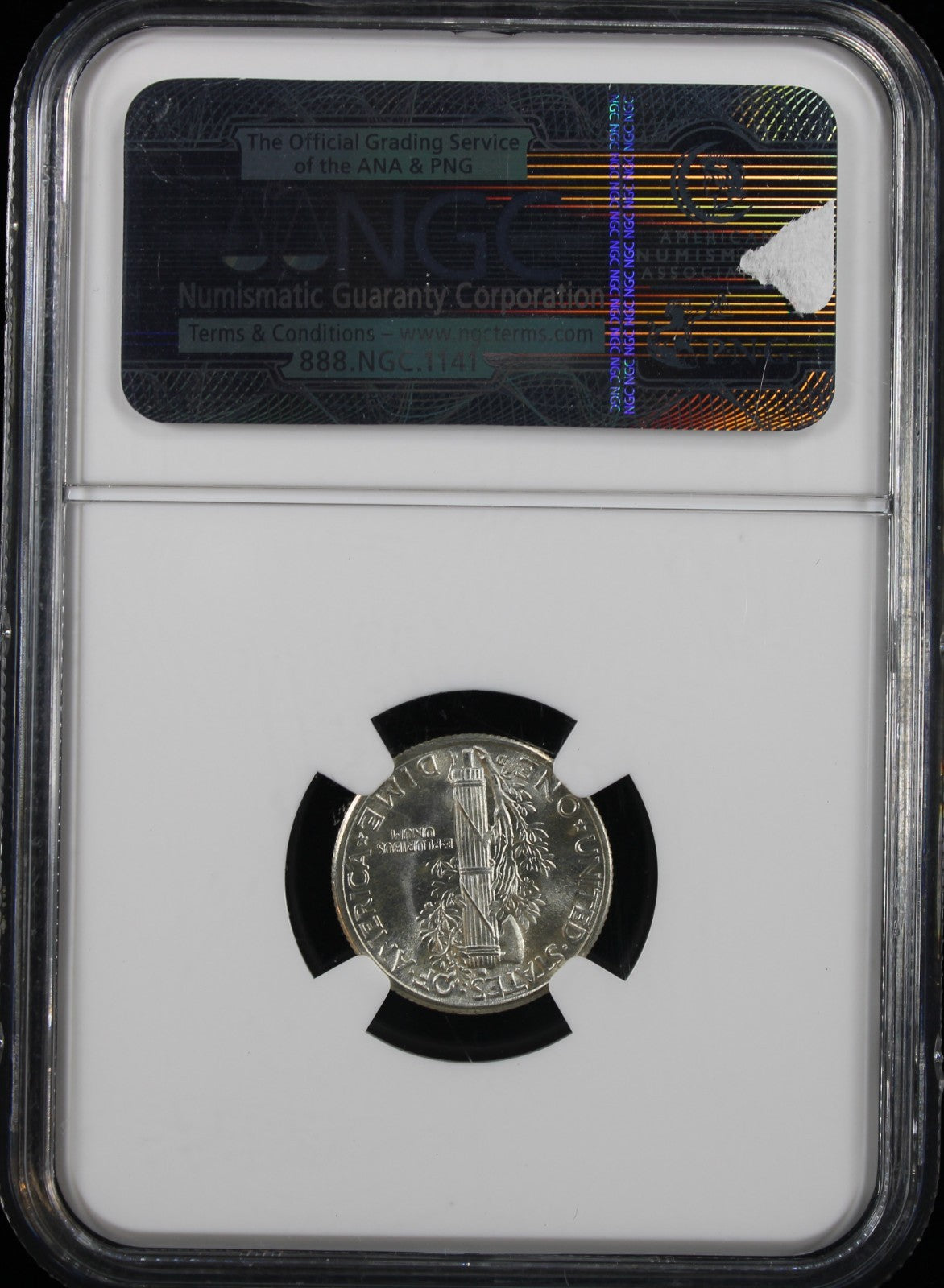 1944-D Mercury 10c NGC MS66 Full Bands