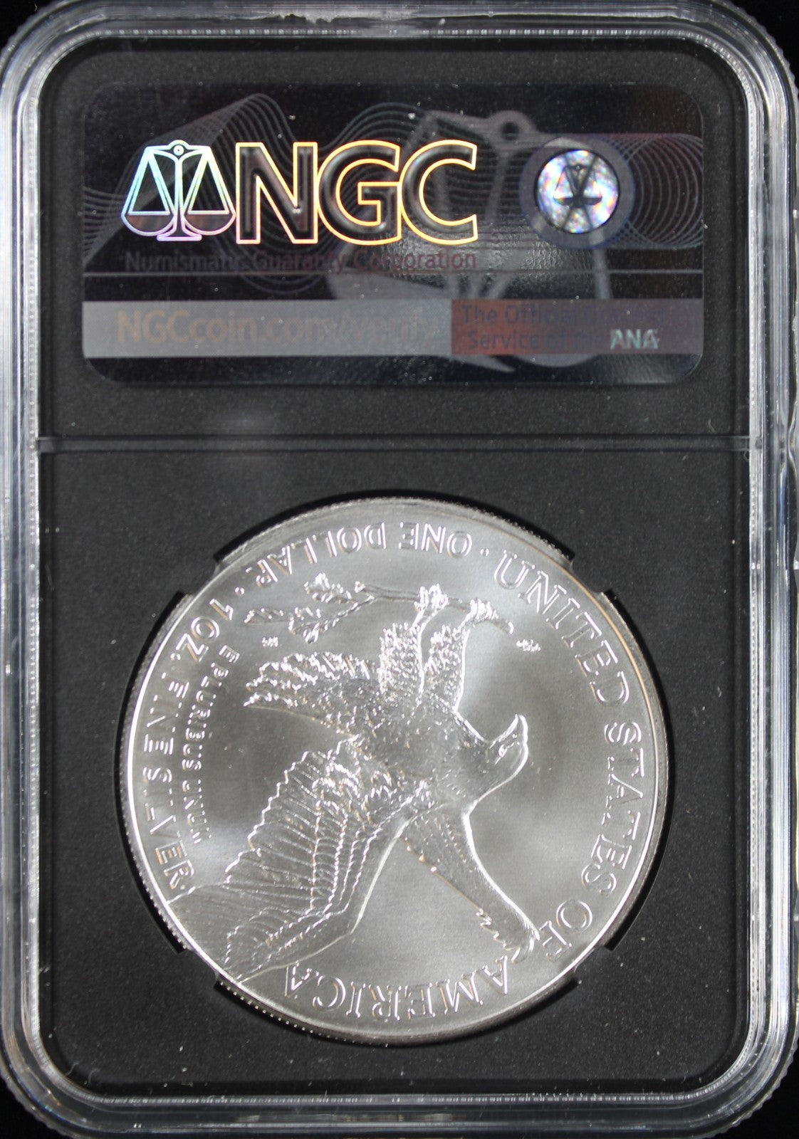2022 Silver Eagle NGC MS70 Guadioso Signed First Day of Issue