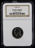 1958 Jefferson Proof Nickel 5c NGC PF68 Cameo